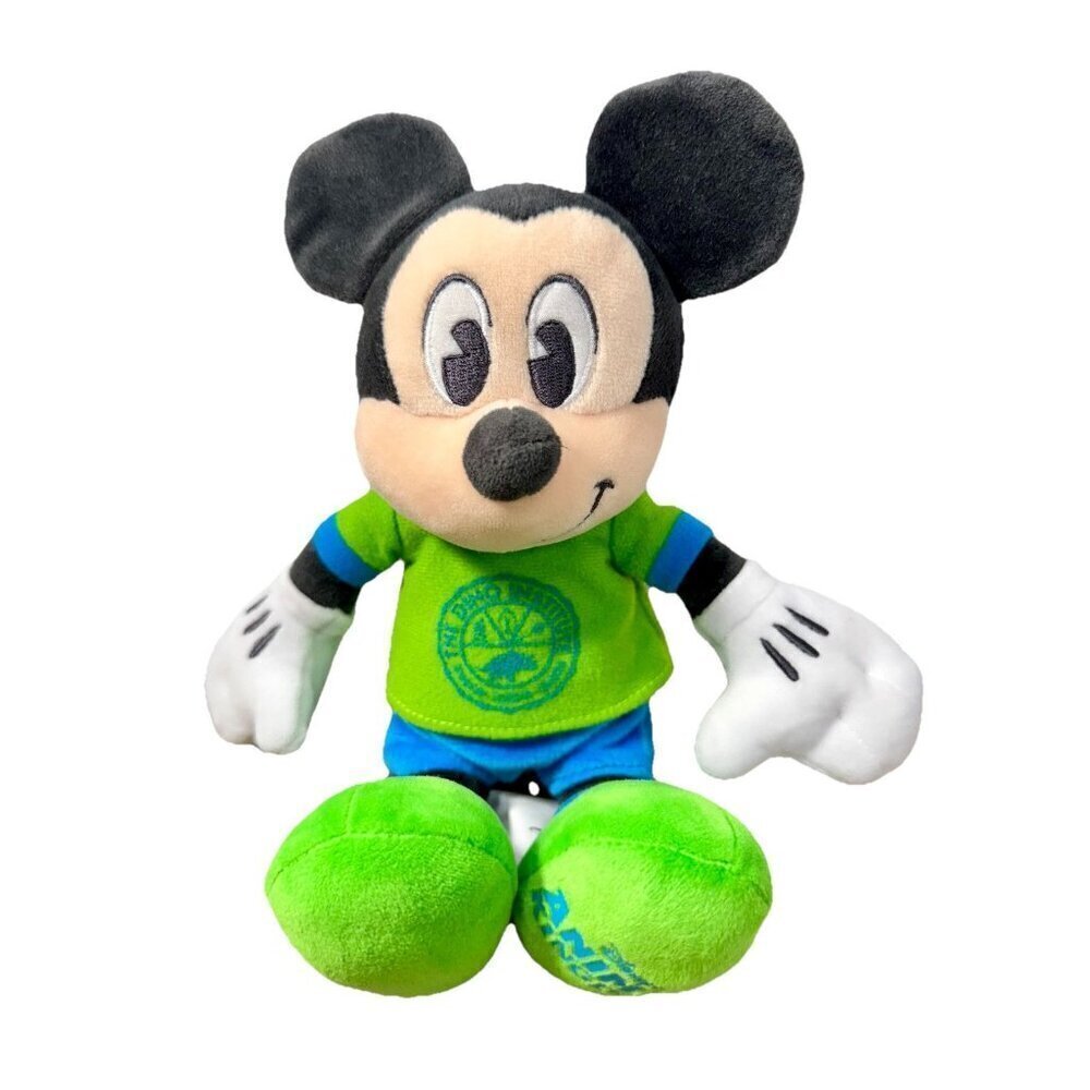 Disney World Dinoland Mickey Plush Toy Dino Institute Animal Kingdom 11” EUC
